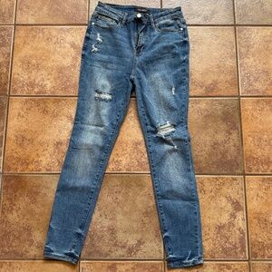 Judy Blue Skinny Fit with Colorful Embroidery on Pockets